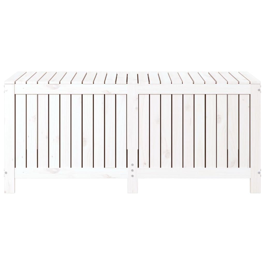 Tuinbox 147x68x64 cm massief grenenhout wit - Afbeelding 6