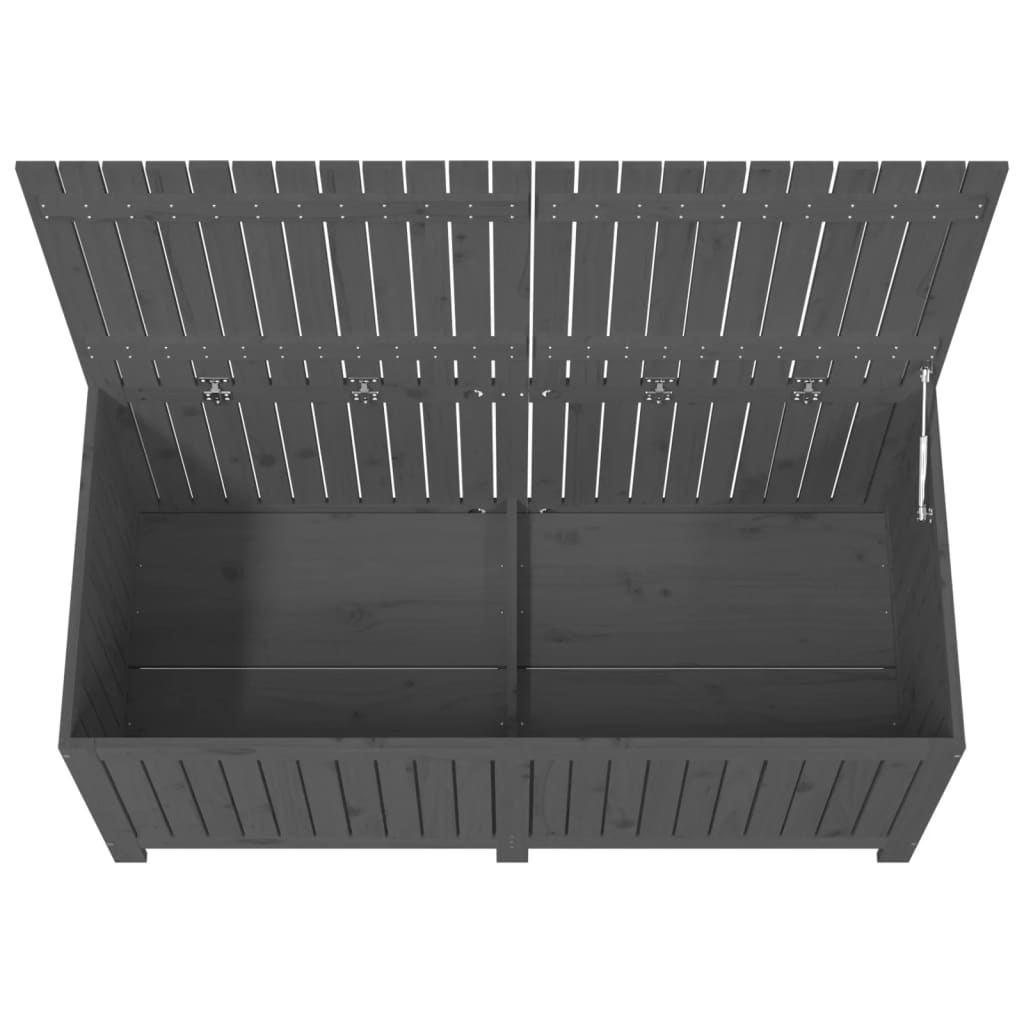 Tuinbox 147x68x64 cm massief grenenhout grijs - Afbeelding 8