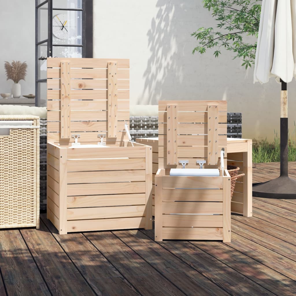 3-delige Tuinboxset massief grenenhout - Afbeelding 3