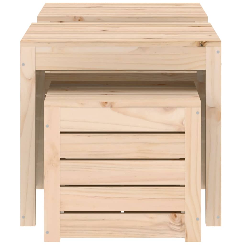 3-delige Tuinboxset massief grenenhout - Afbeelding 6