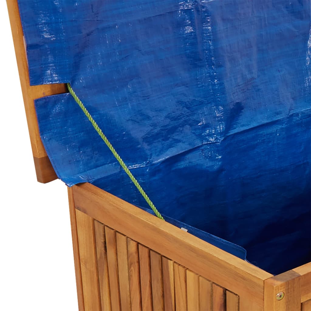 Tuinbox met wieltjes 113x50x58 cm massief acaciahout - Afbeelding 7