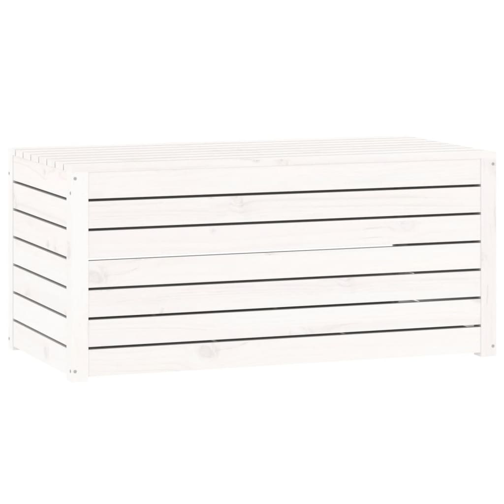 4-delige Tuinboxset massief grenenhout wit - Afbeelding 10