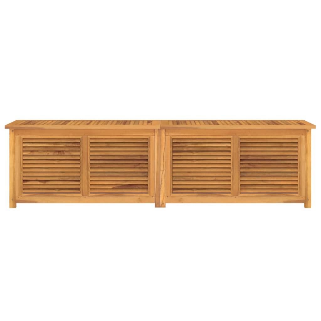 Tuinbox met zak 200x50x55 cm massief teakhout - Afbeelding 3