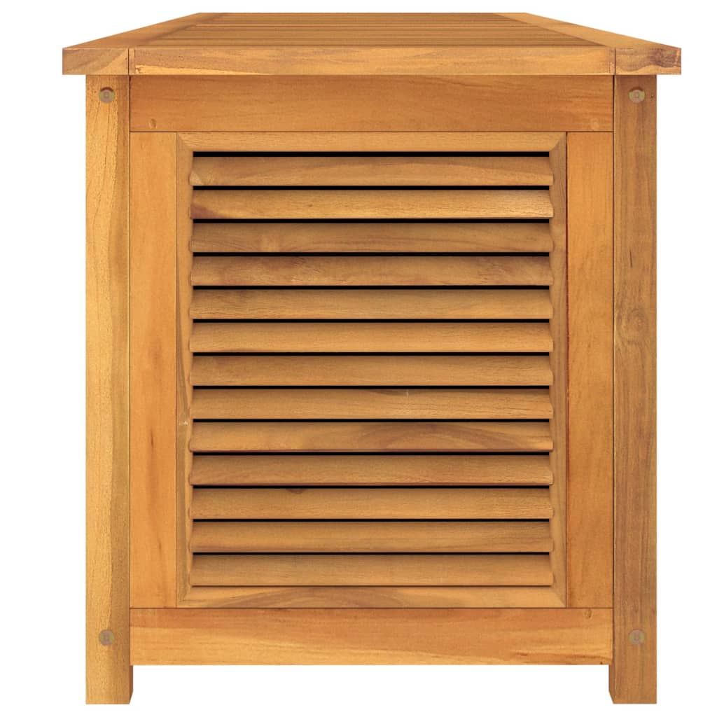 Tuinbox met zak 200x50x55 cm massief teakhout - Afbeelding 6