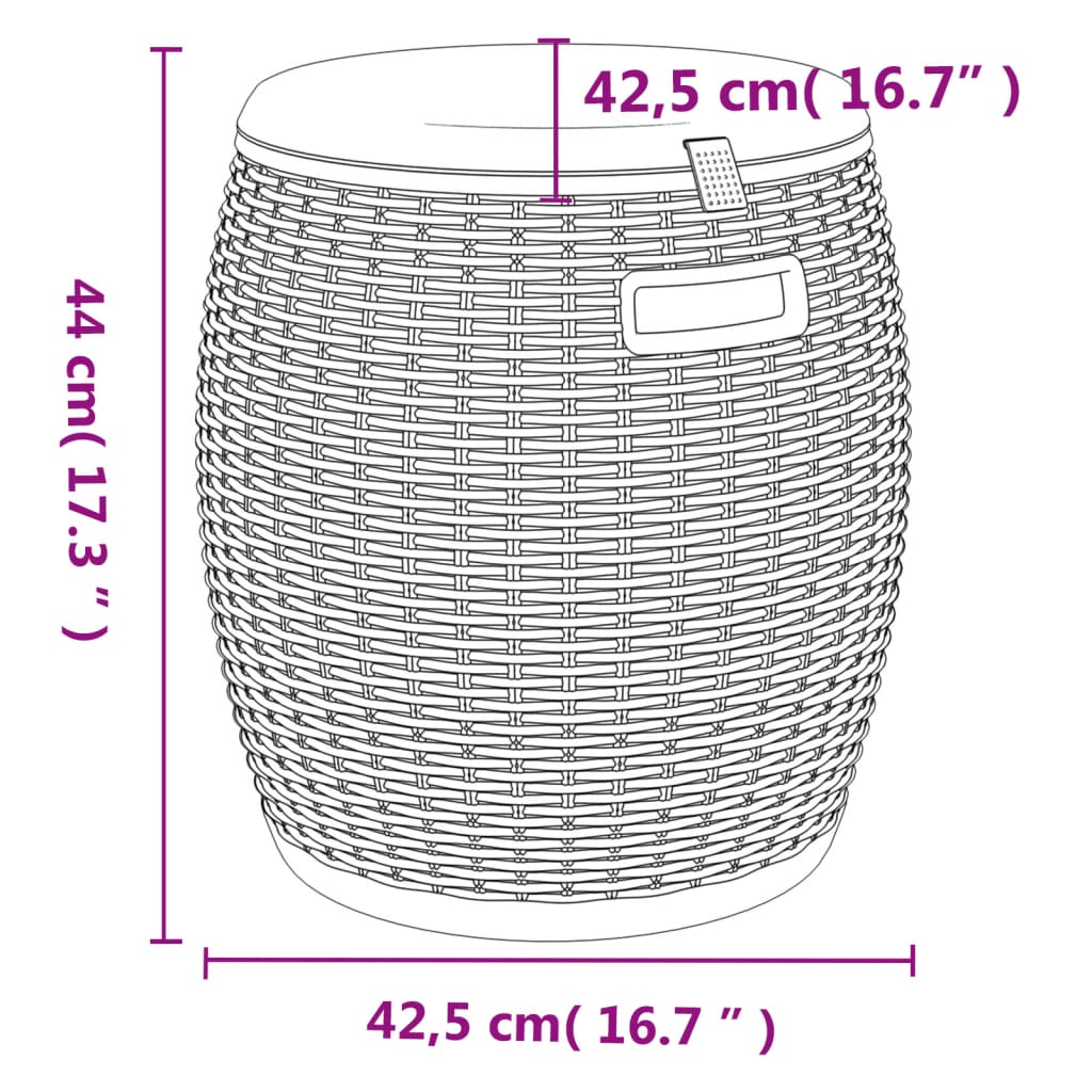 Tuinbox 4-in-1 polypropeen zwart - Afbeelding 9