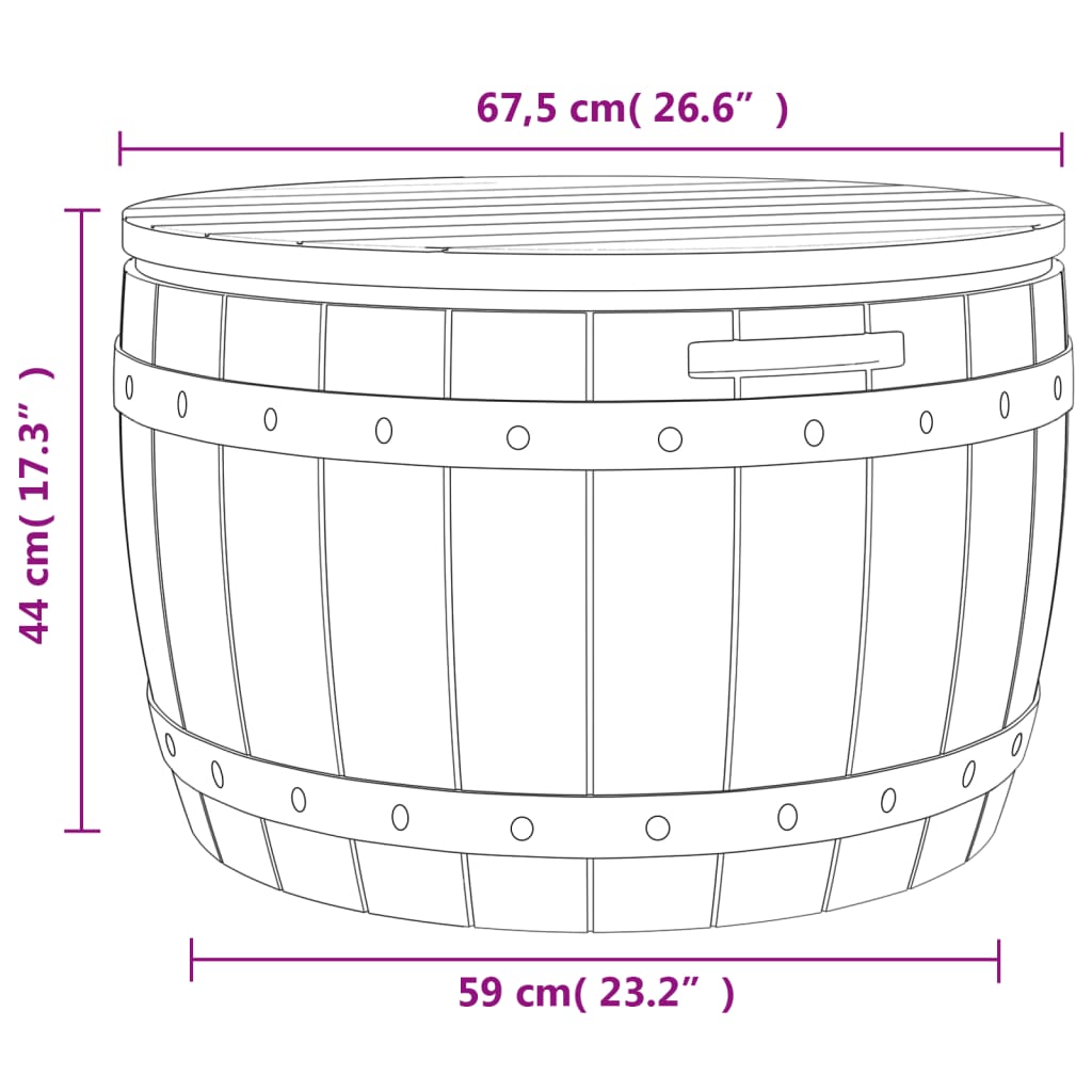 Tuinbox 3-in-1 polypropeen lichtbruin - Afbeelding 8