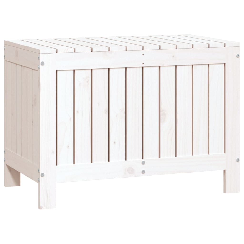 Tuinbox 76x42,5x54 cm massief grenenhout wit - Afbeelding 2