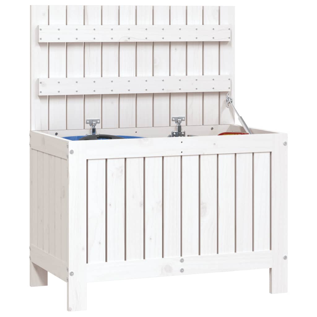 Tuinbox 76x42,5x54 cm massief grenenhout wit - Afbeelding 4