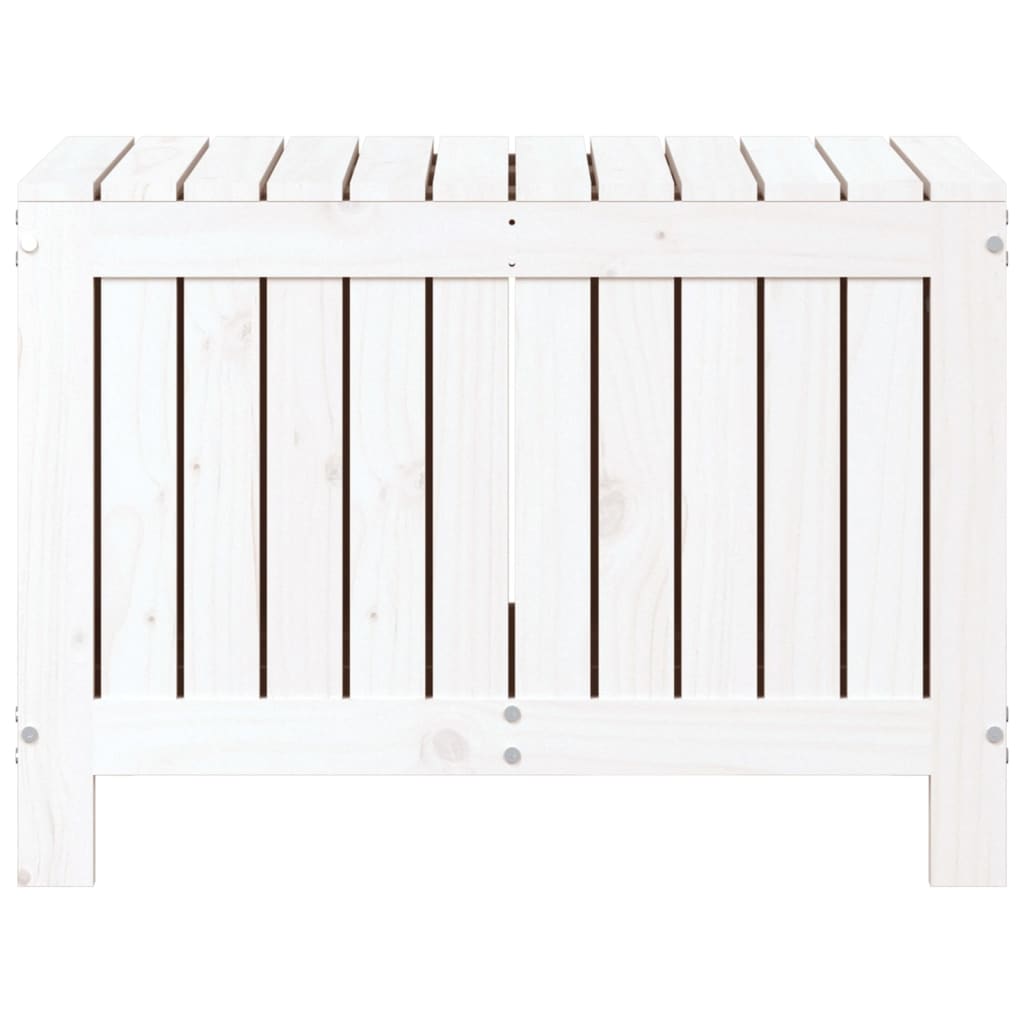Tuinbox 76x42,5x54 cm massief grenenhout wit - Afbeelding 5