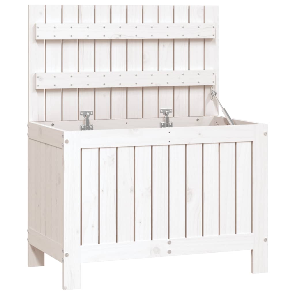 Tuinbox 76x42,5x54 cm massief grenenhout wit - Afbeelding 6