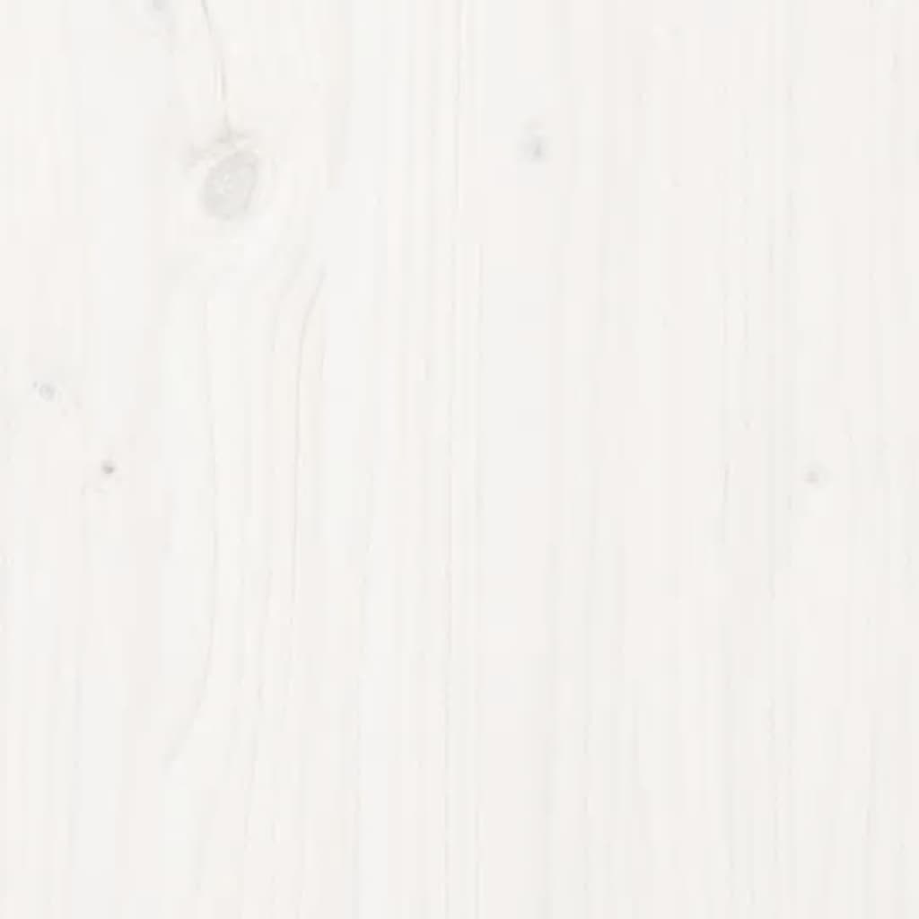 Tuinbox 76x42,5x54 cm massief grenenhout wit - Afbeelding 9