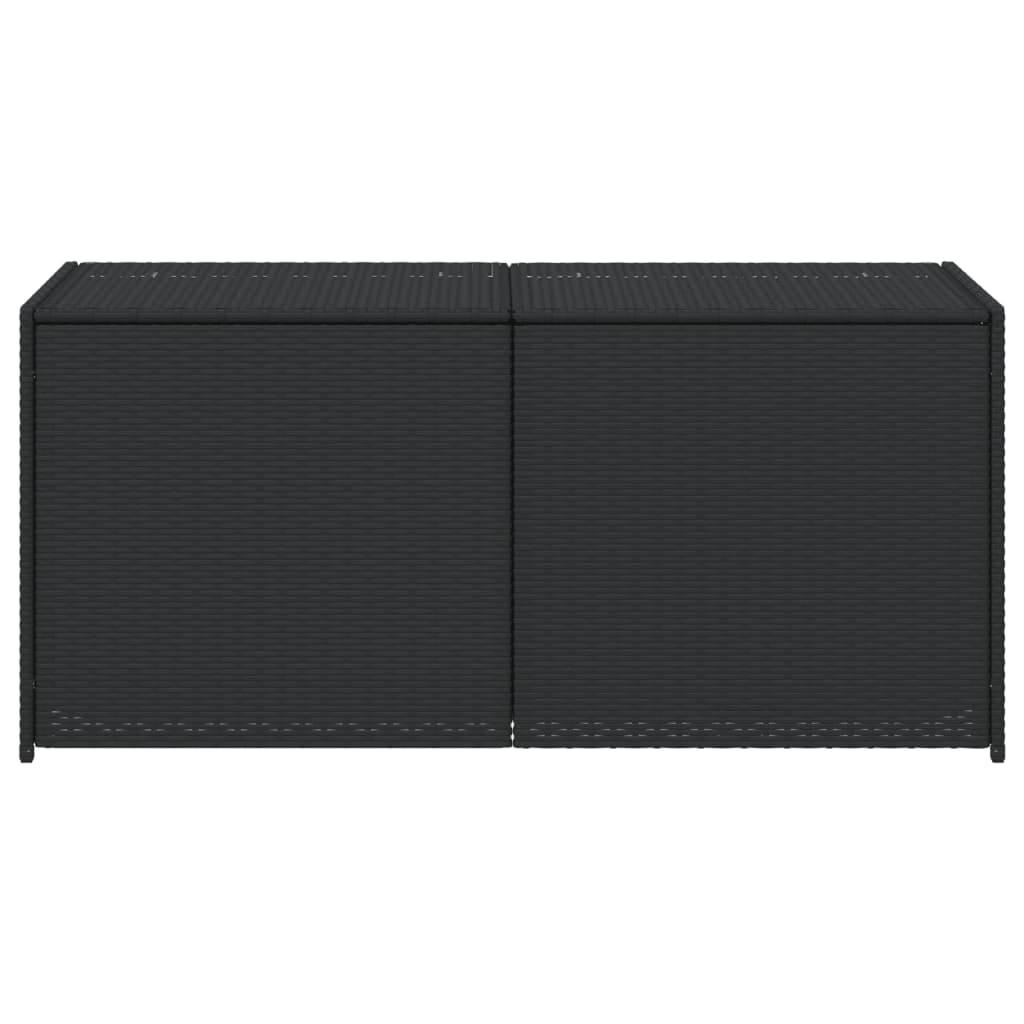 Tuinbox 283 L poly rattan zwart - Afbeelding 3