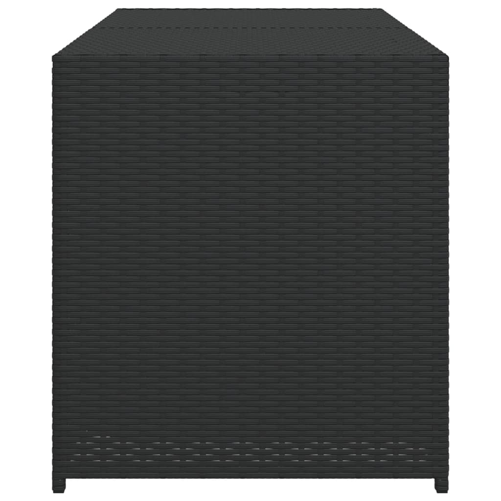 Tuinbox 283 L poly rattan zwart - Afbeelding 4