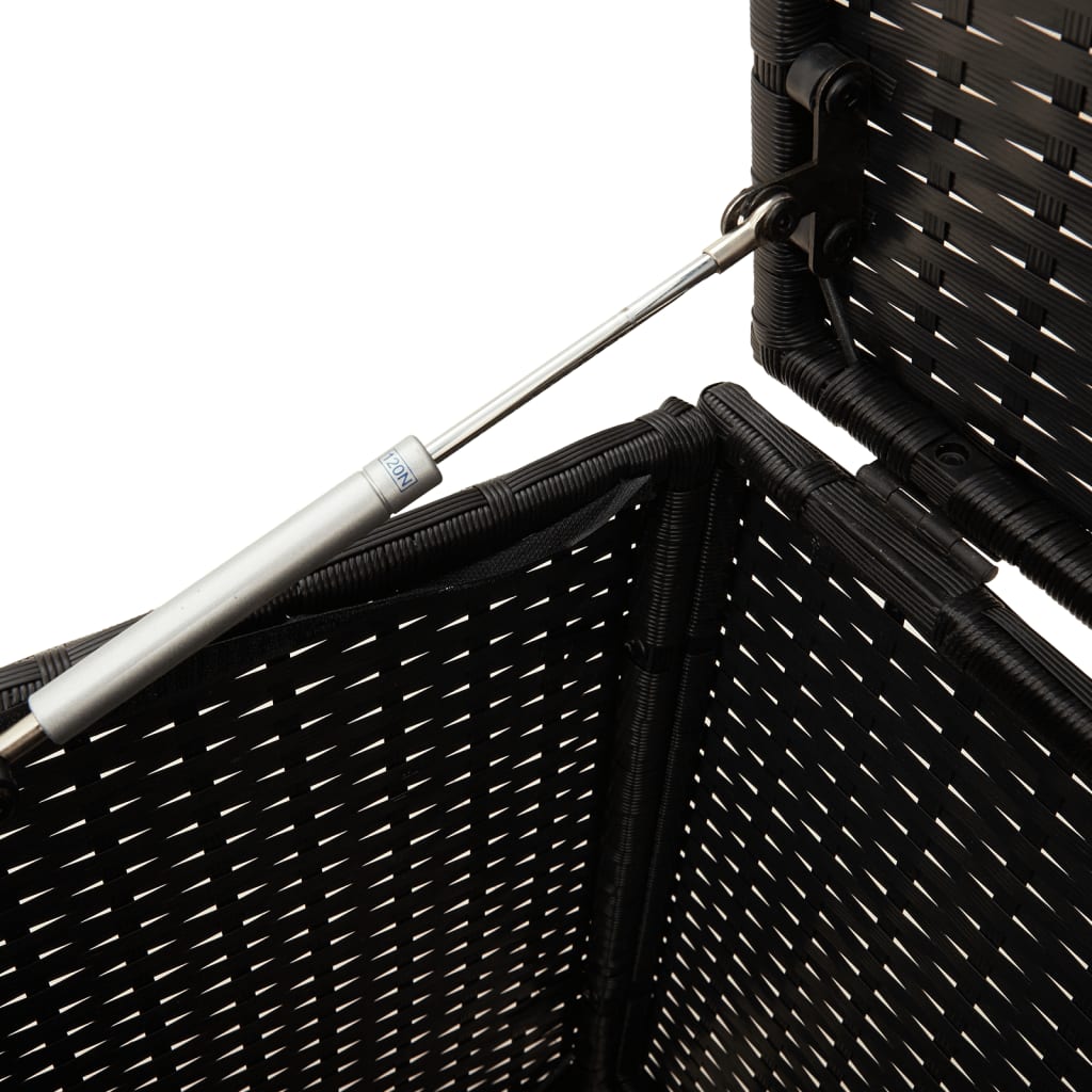 Tuinbox 283 L poly rattan zwart - Afbeelding 7
