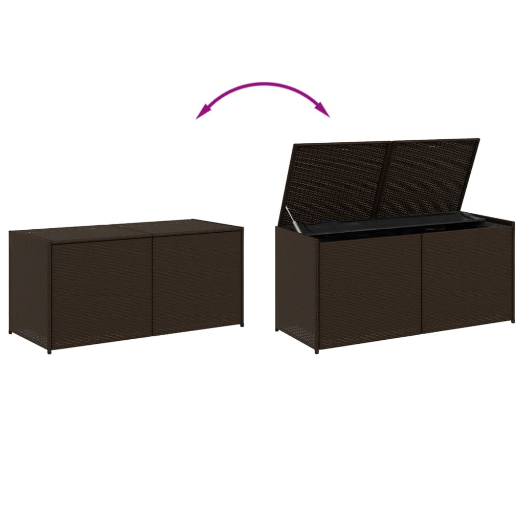 Tuinbox 283 L poly rattan bruin - Afbeelding 7