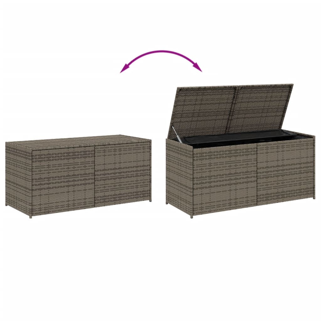 Tuinbox 283 L poly rattan grijs - Afbeelding 7