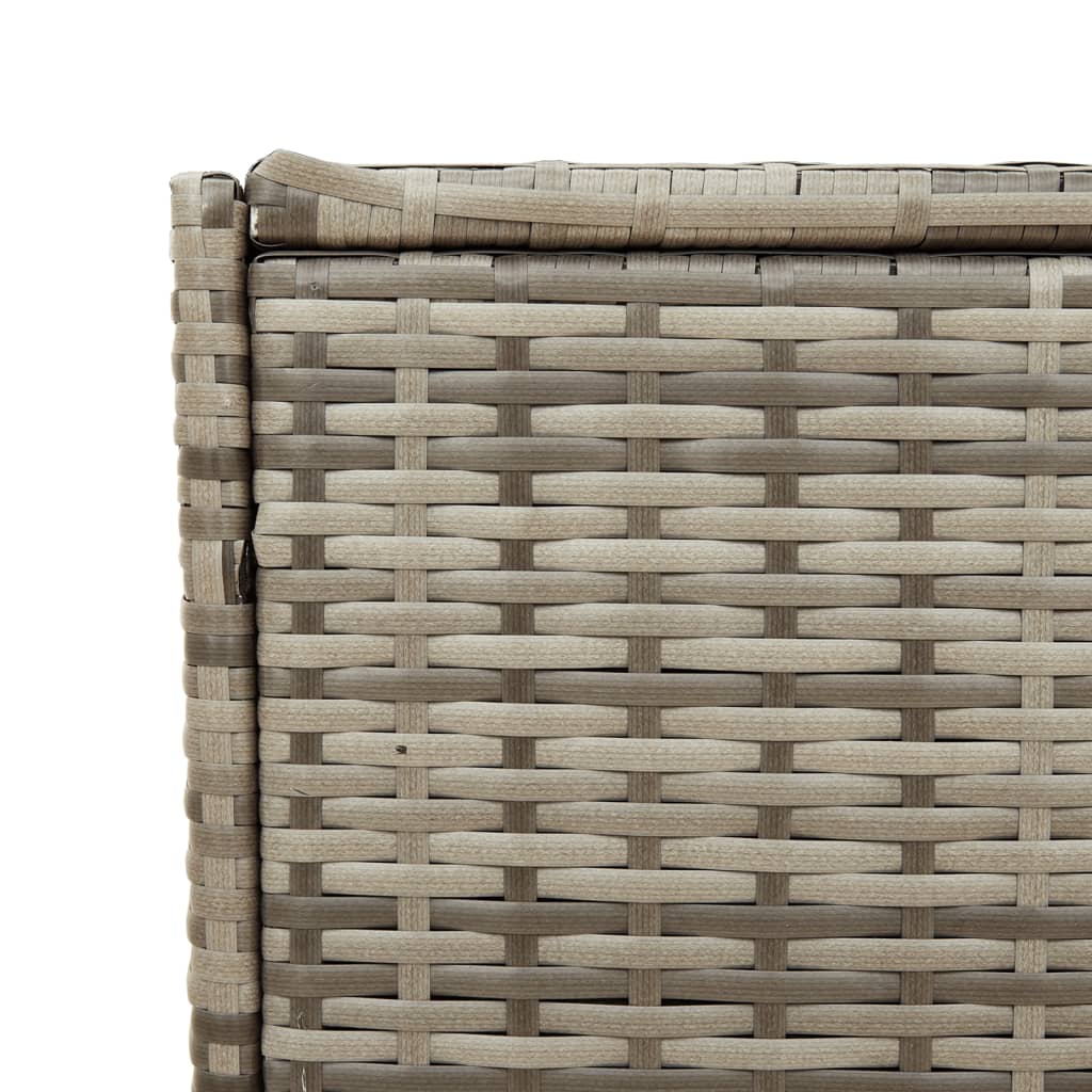 Tuinbox 283 L poly rattan grijs - Afbeelding 9