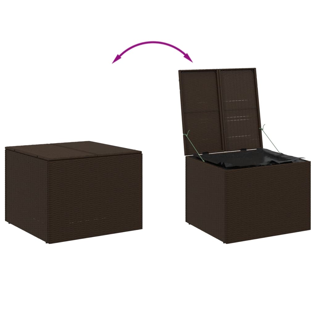 Tuinbox 291 L poly rattan bruin - Afbeelding 7