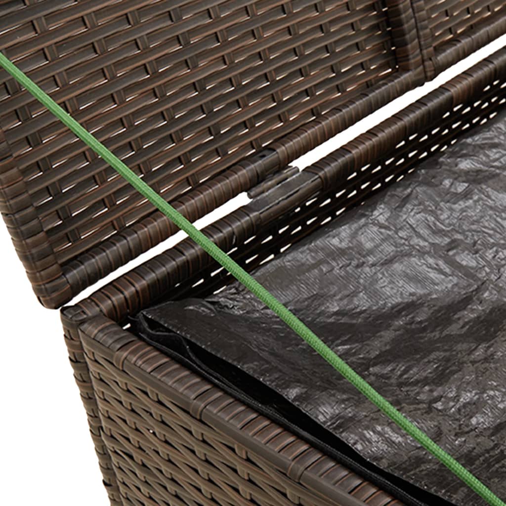 Tuinbox 291 L poly rattan bruin - Afbeelding 8