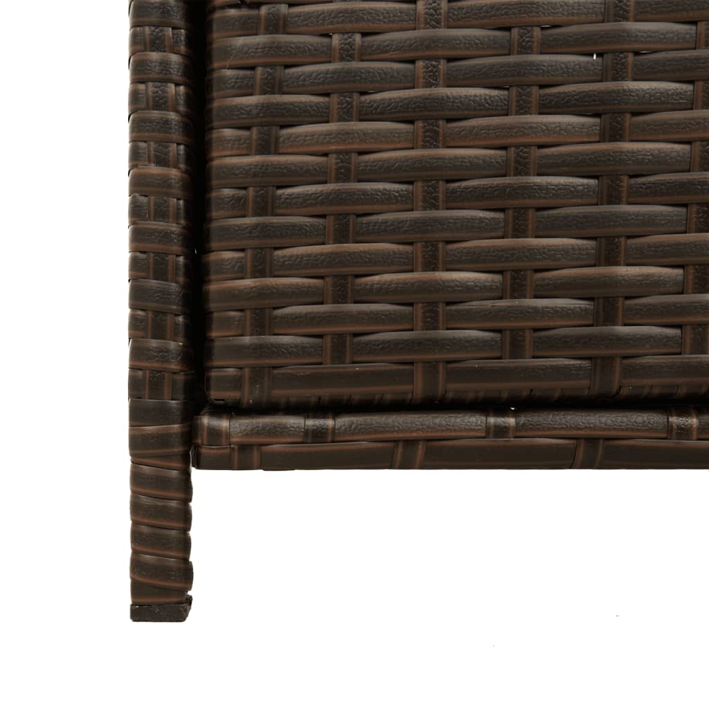 Tuinkast 83x45x76 cm poly rattan bruin - Afbeelding 10