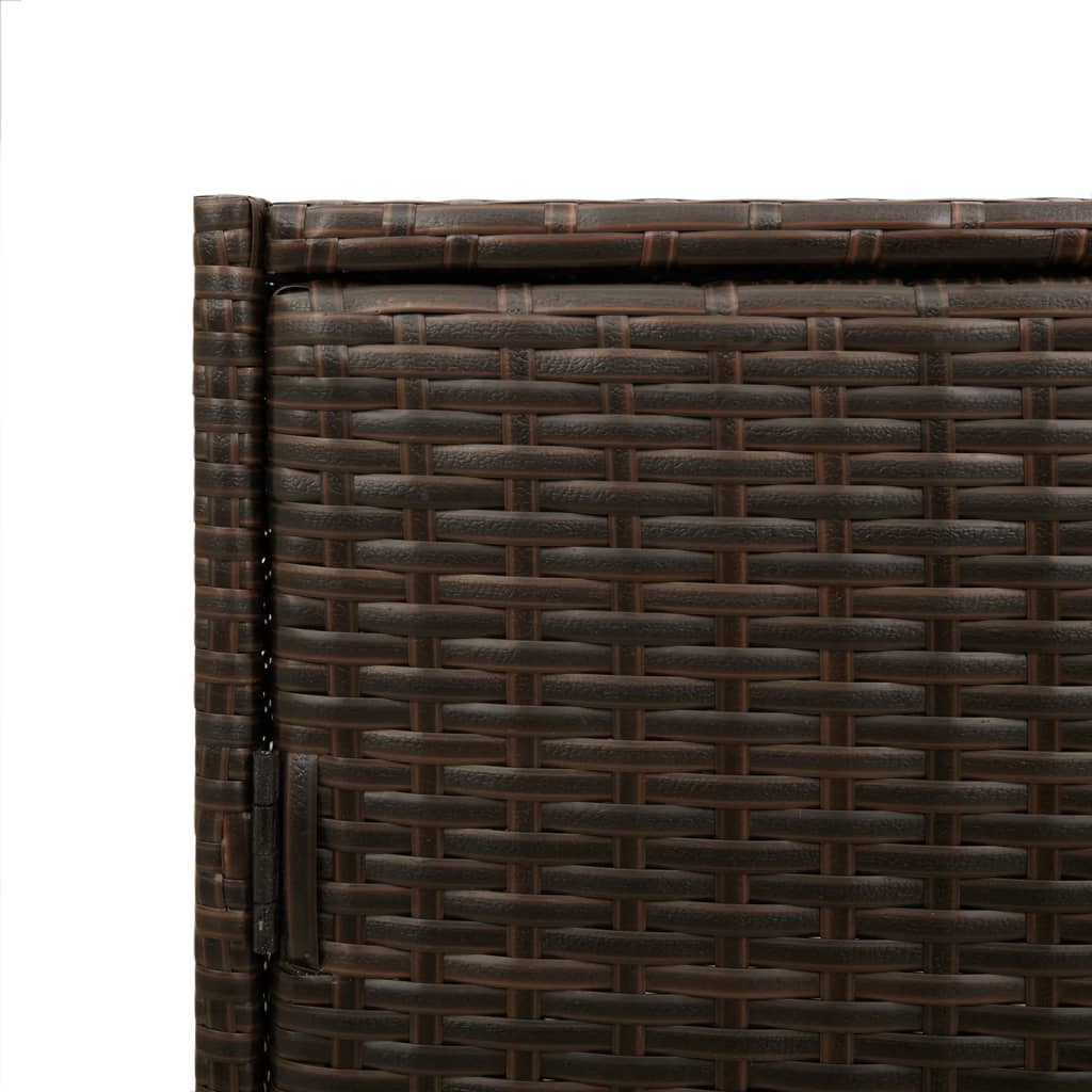Tuinkast 83x45x76 cm poly rattan bruin - Afbeelding 11