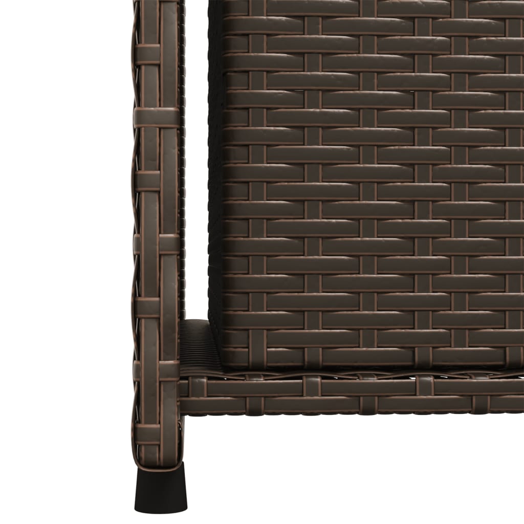 Tuinkast 50x55x115 cm poly rattan bruin - Afbeelding 10