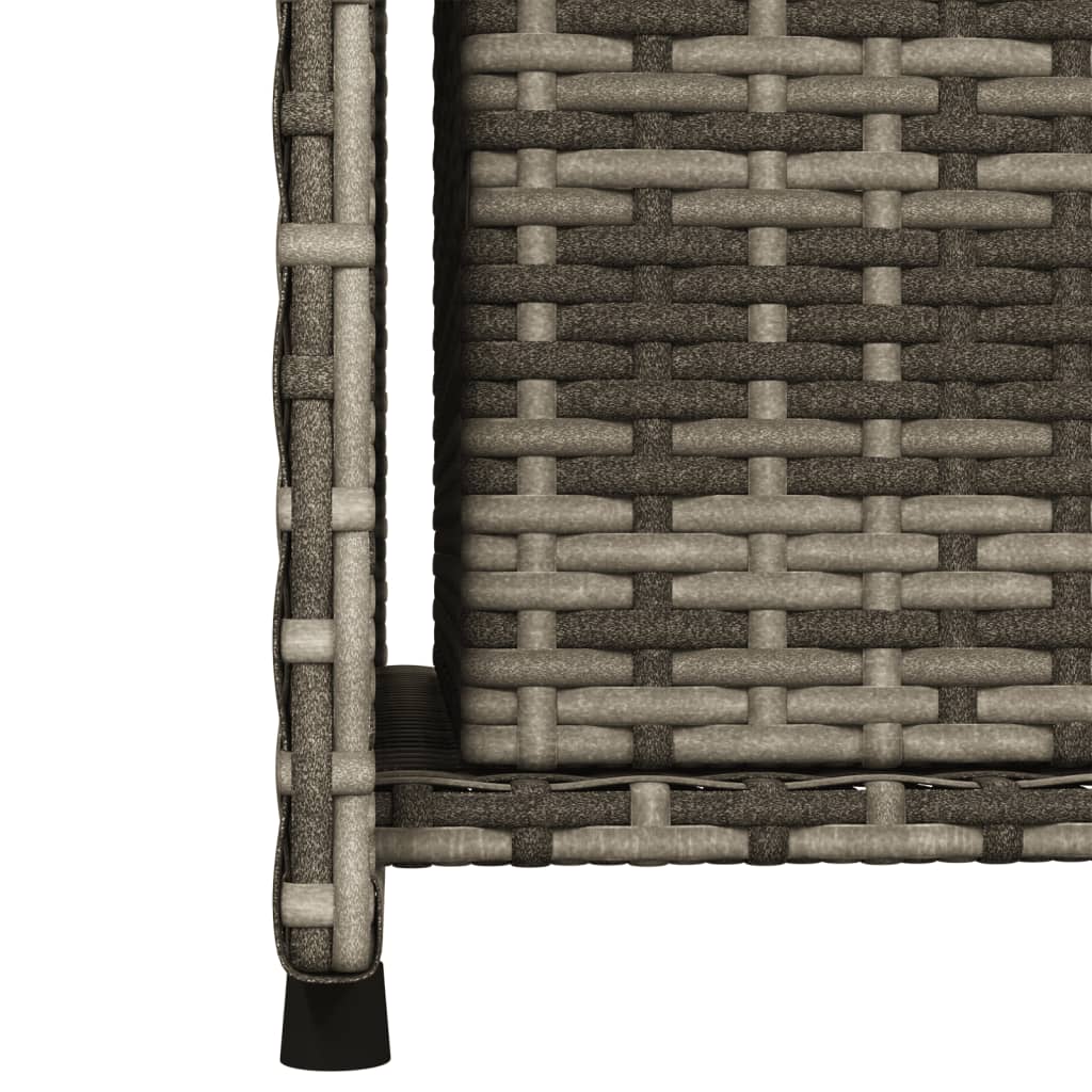 Tuinkast 50x55x115 cm poly rattan grijs - Afbeelding 10