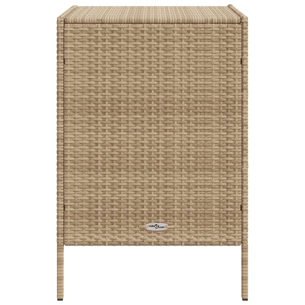 Tuinkast 55x59x80 cm poly rattan beige - Afbeelding 8