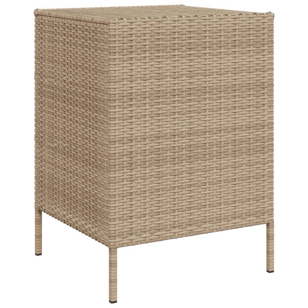 Tuinkast 55x59x80 cm poly rattan beige - Afbeelding 9