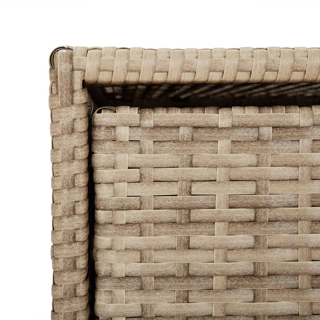Tuinkast 55x59x80 cm poly rattan beige - Afbeelding 11