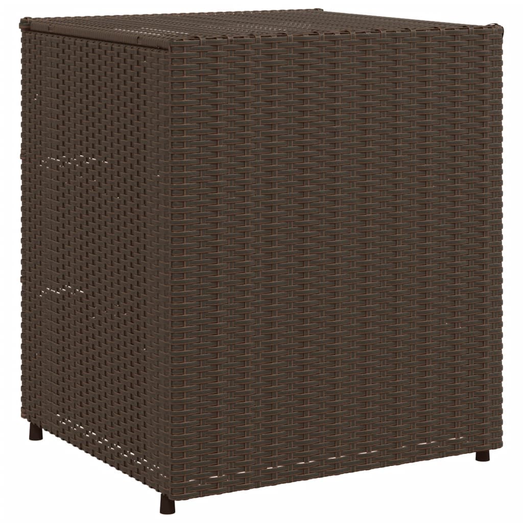 Tuinkast 55x59x69 cm poly rattan bruin - Afbeelding 9