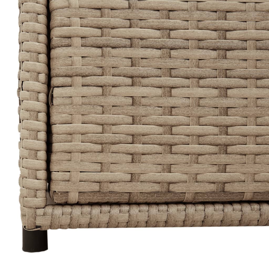 Tuinkast 55x59x69 cm poly rattan beige - Afbeelding 10