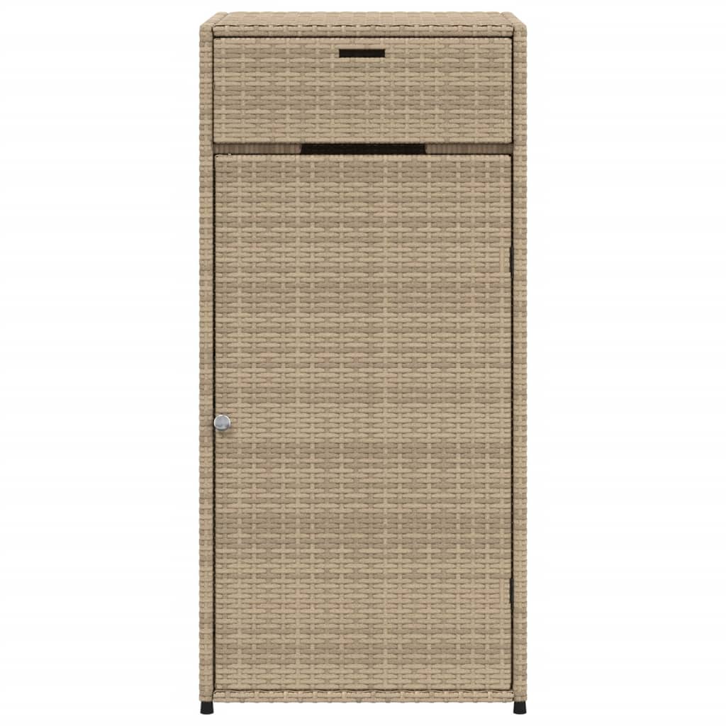 Tuinkast 55x55x111 cm poly rattan beige - Afbeelding 7