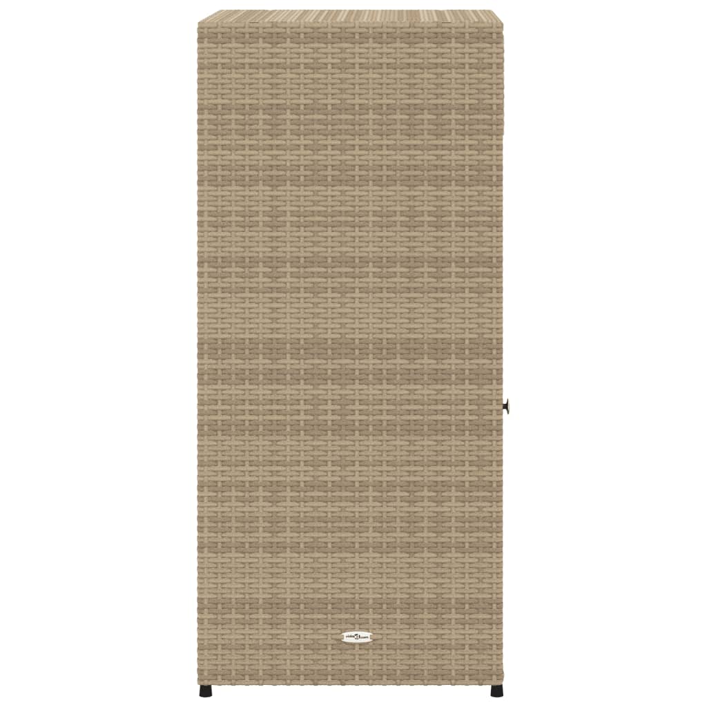 Tuinkast 55x55x111 cm poly rattan beige - Afbeelding 8