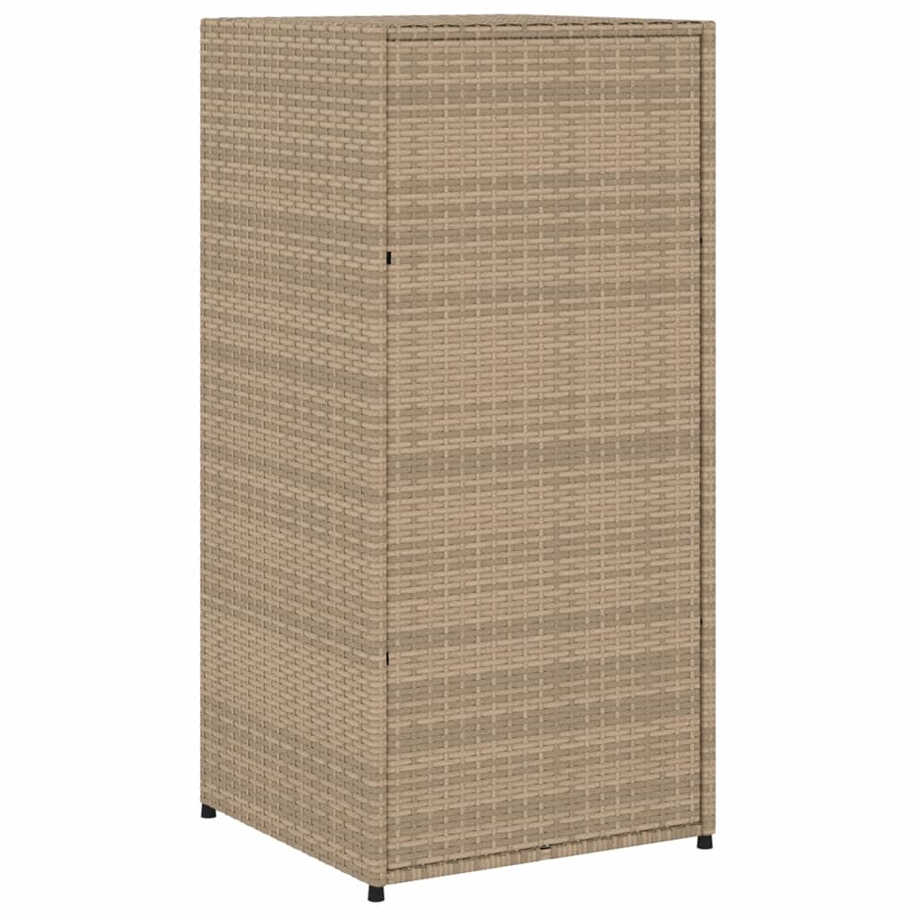 Tuinkast 55x55x111 cm poly rattan beige - Afbeelding 9