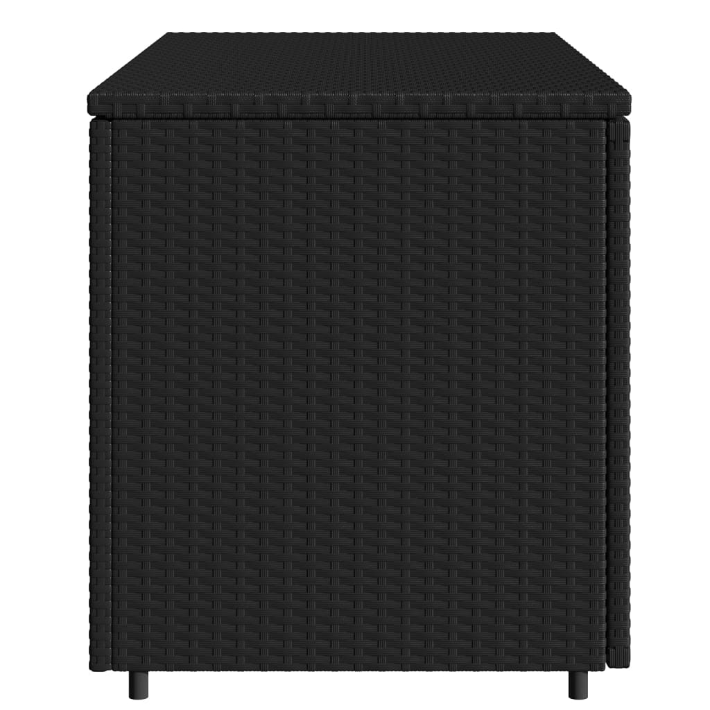 Tuinkast 110x55x60,5 cm poly rattan zwart - Afbeelding 8