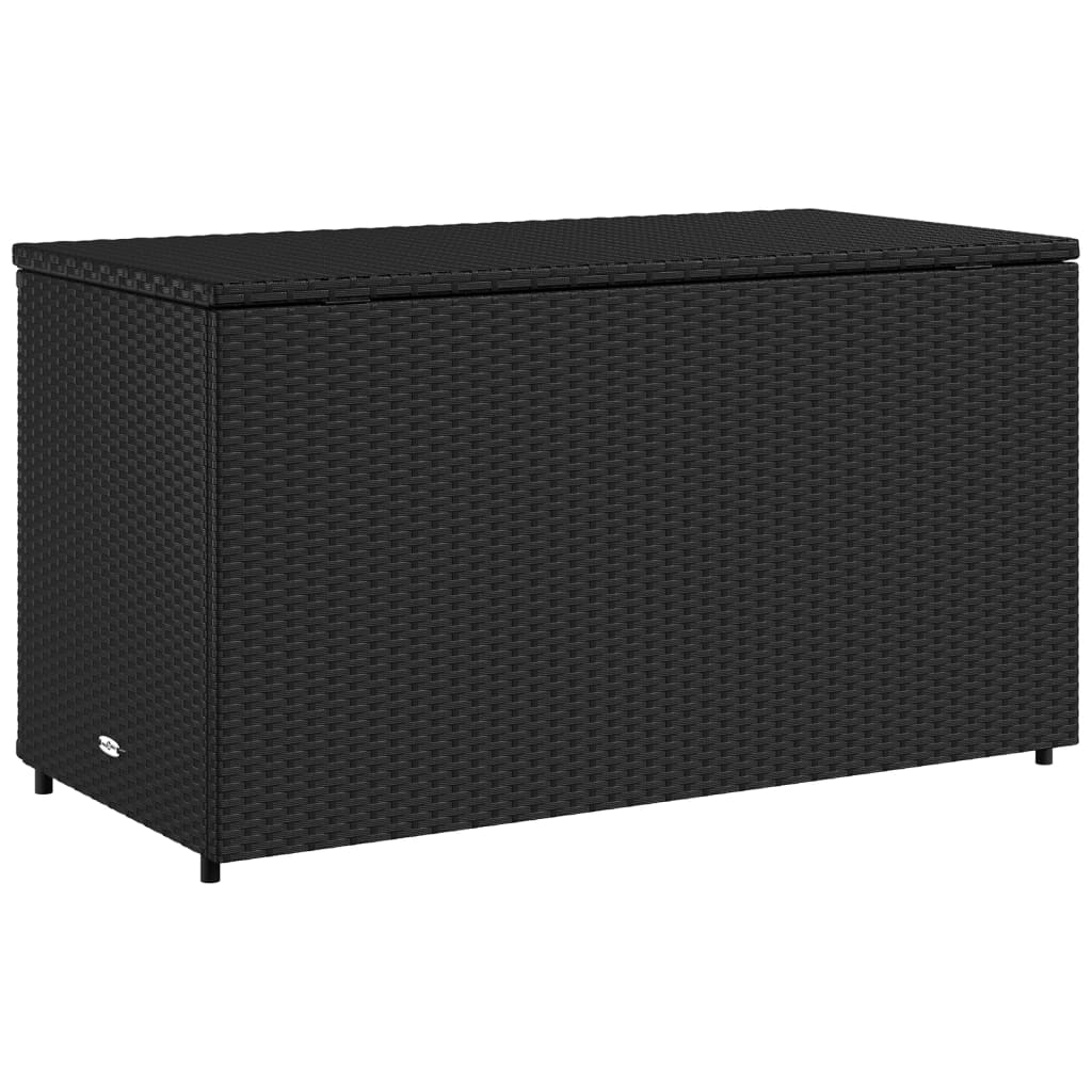 Tuinkast 110x55x60,5 cm poly rattan zwart - Afbeelding 9