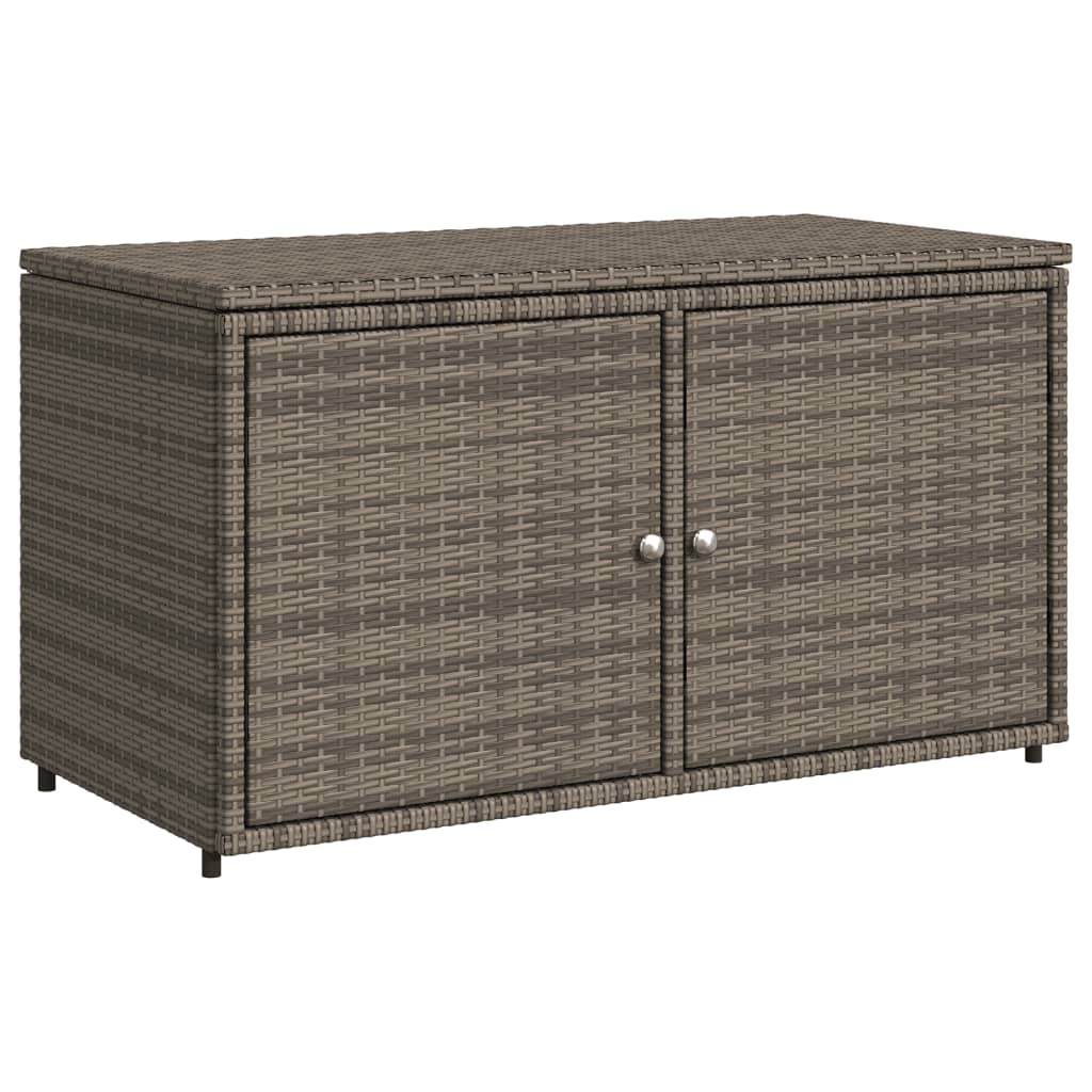 Tuinkast 110x55x60,5 cm poly rattan grijs - Afbeelding 2