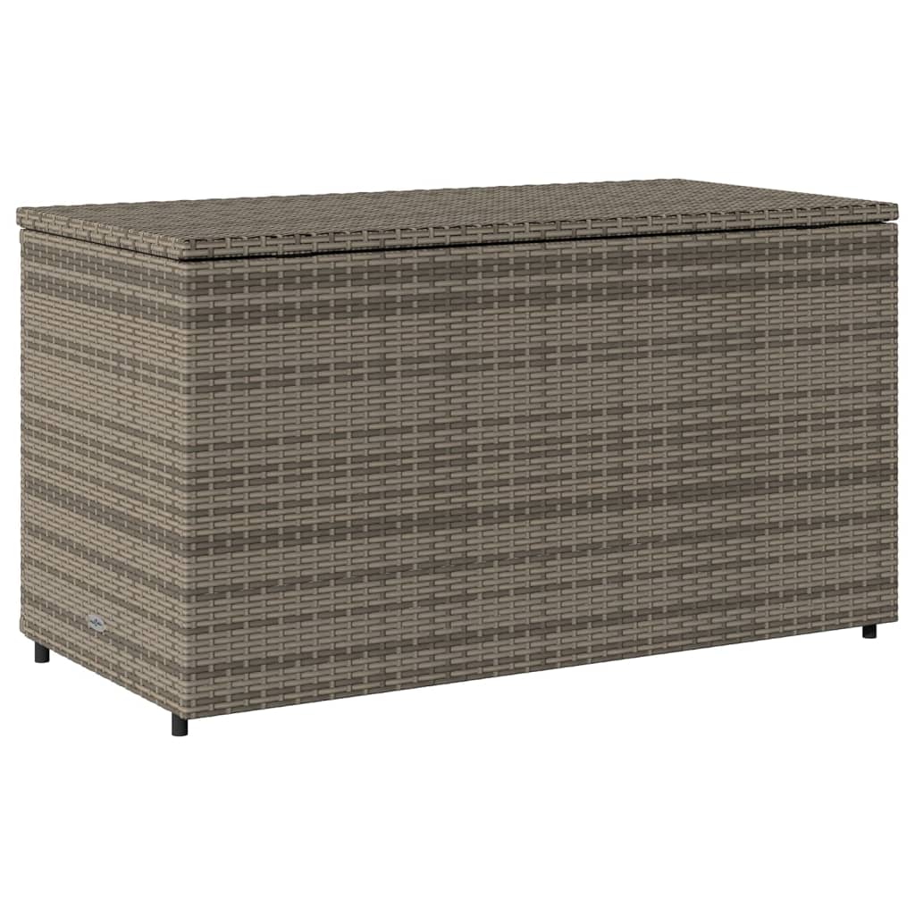 Tuinkast 110x55x60,5 cm poly rattan grijs - Afbeelding 8