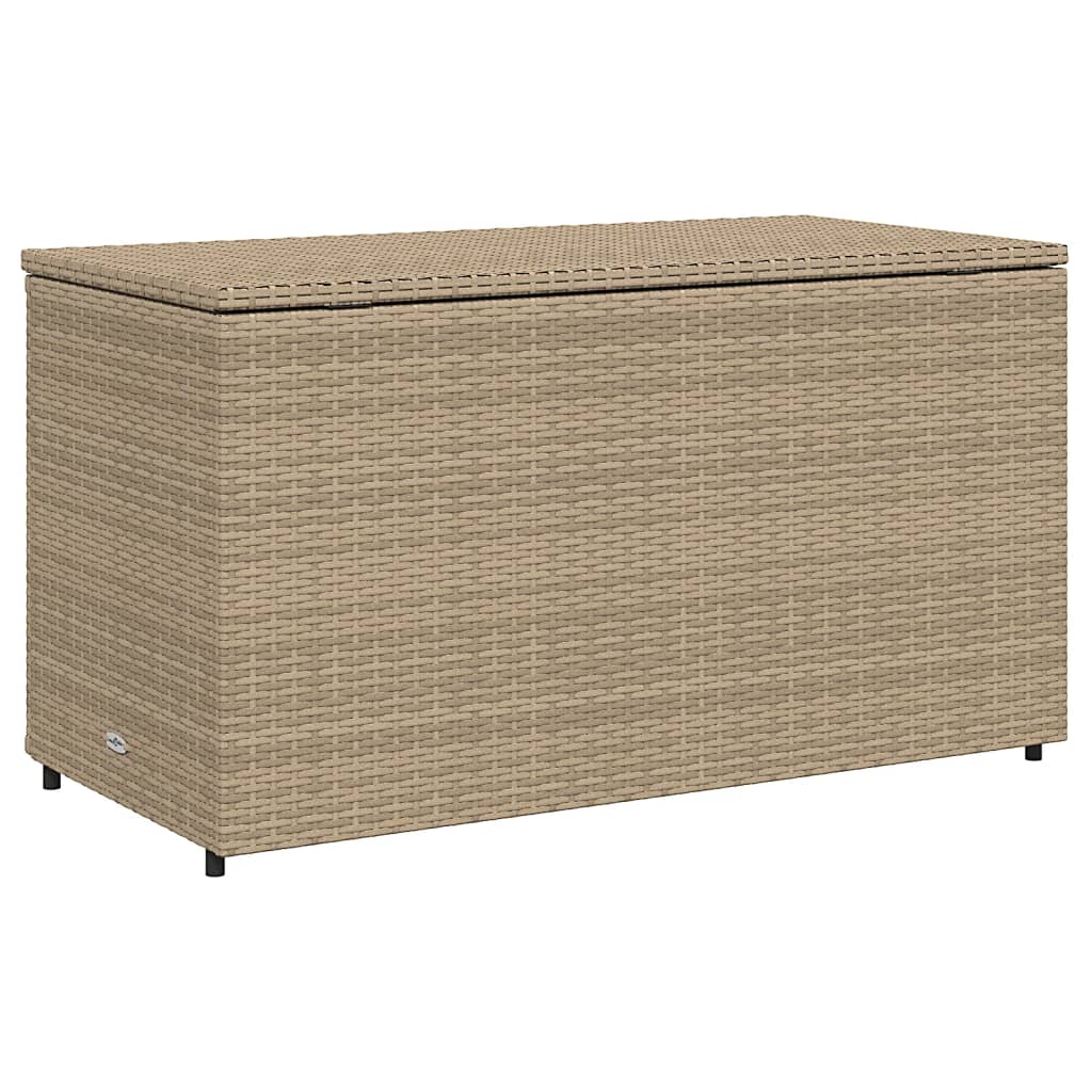 Tuinkast 110x55x60,5 cm poly rattan beige - Afbeelding 9