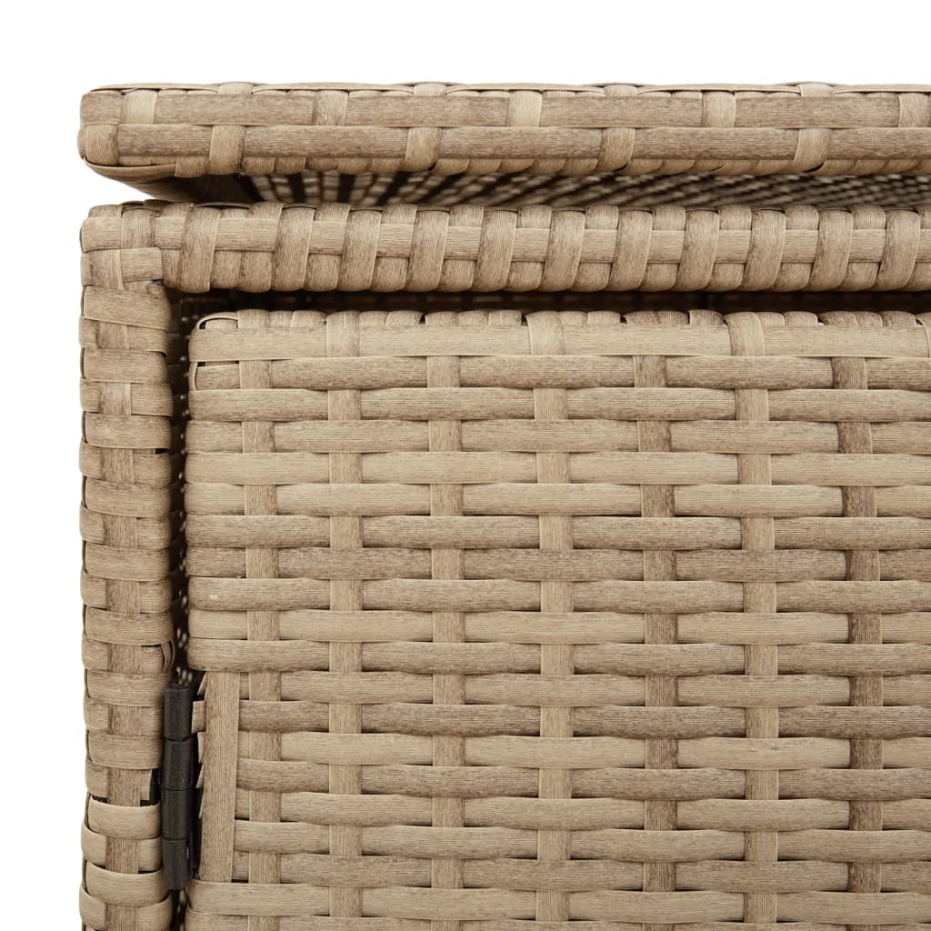 Tuinkast 110x55x60,5 cm poly rattan beige - Afbeelding 11