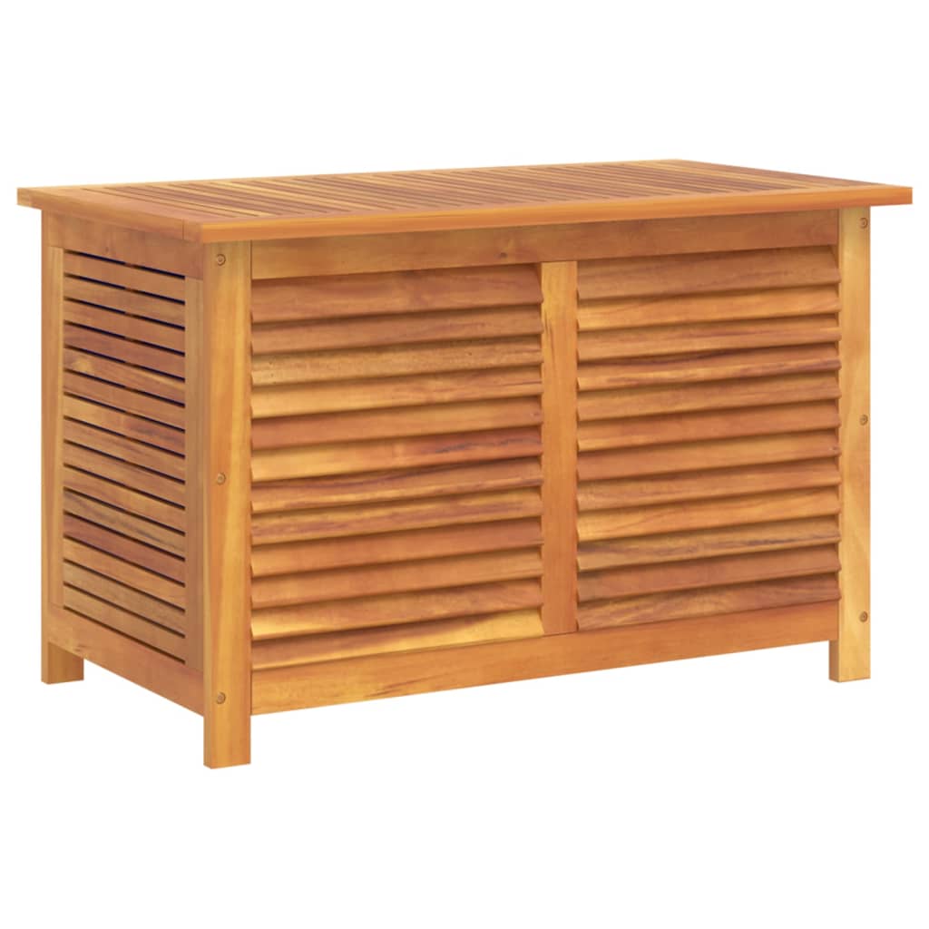 Tuinbox met jaloezieën 90x50x56 cm massief acaciahout - Afbeelding 2