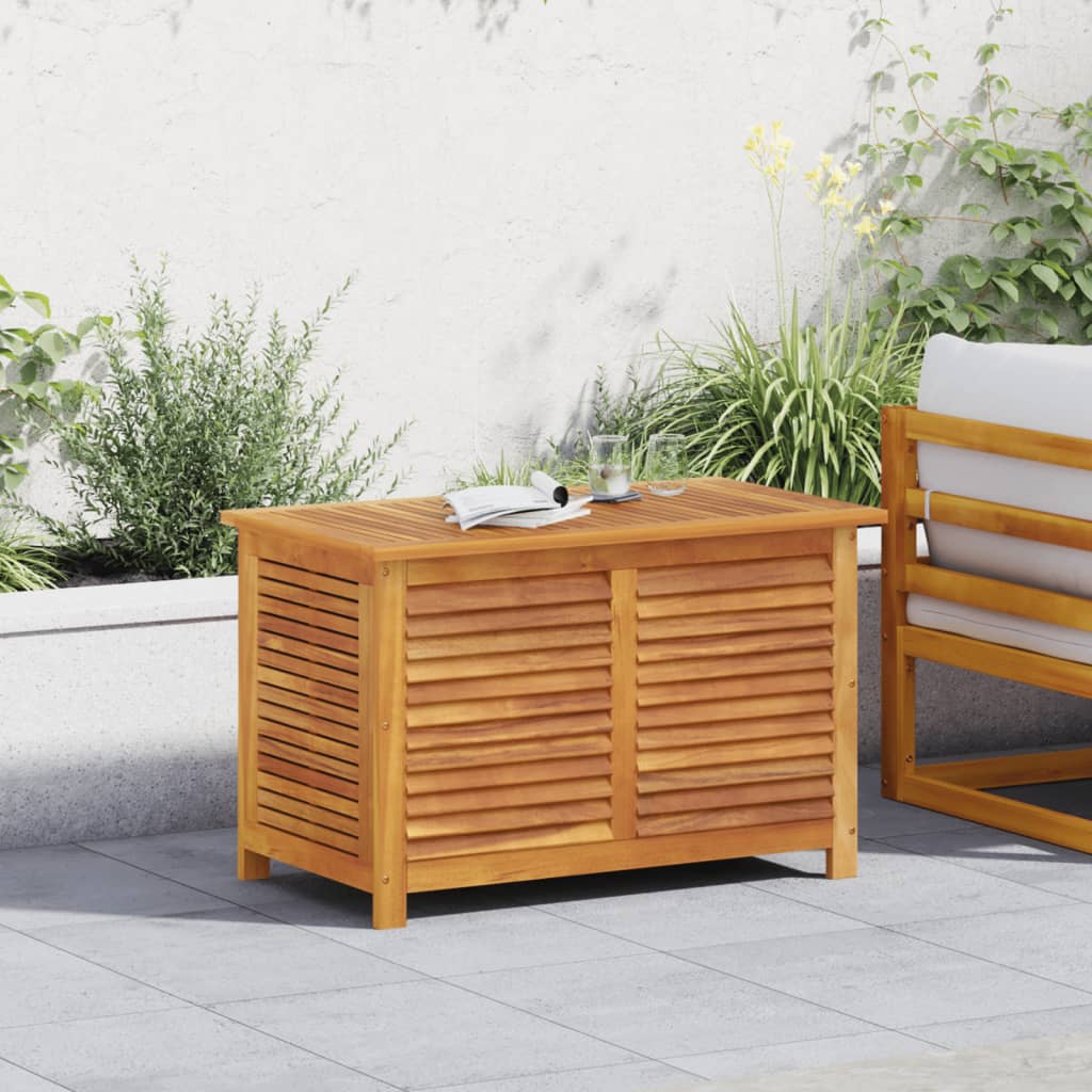 Tuinbox met jaloezieën 90x50x56 cm massief acaciahout - Afbeelding 3