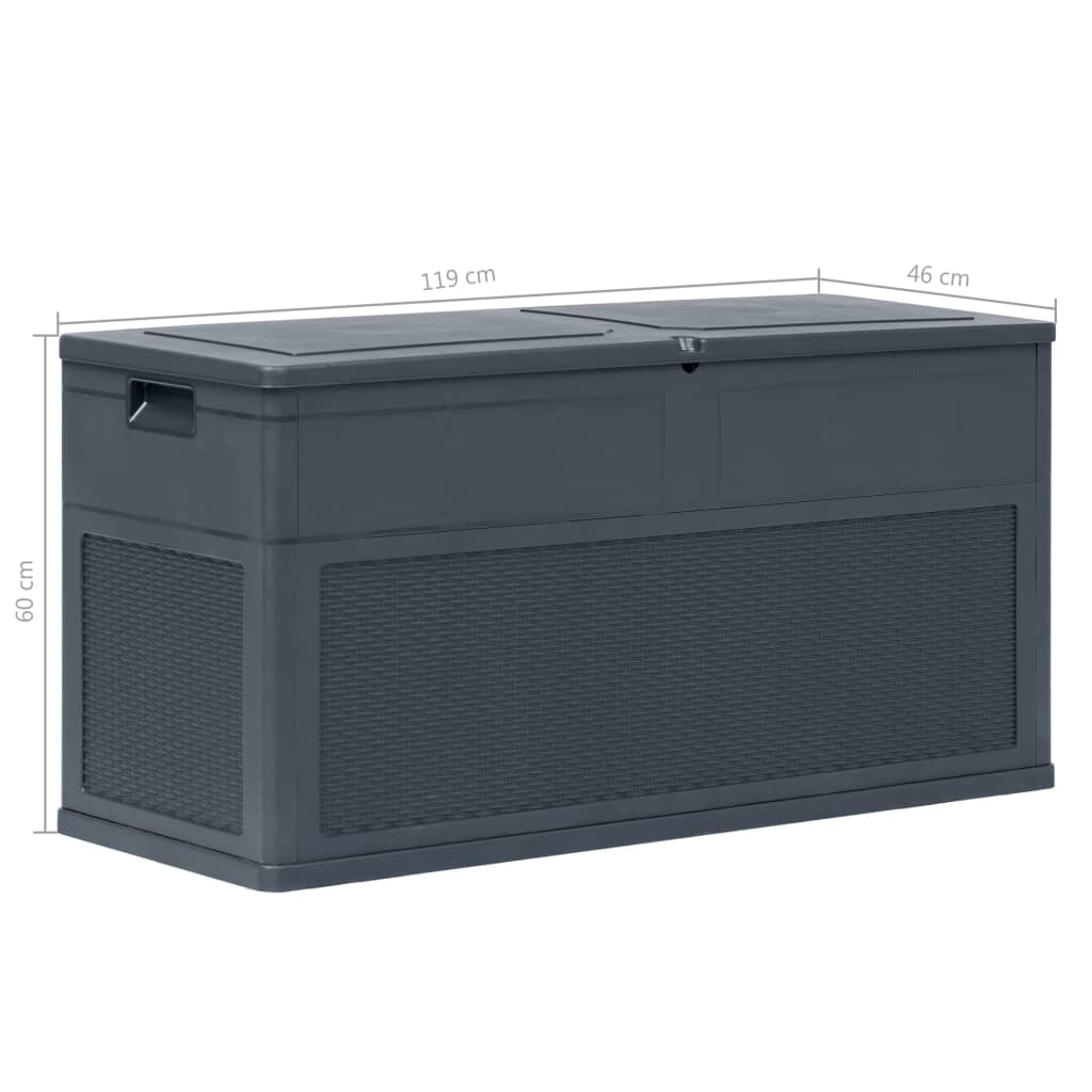 Opbergbox 320 L antraciet - Afbeelding 9