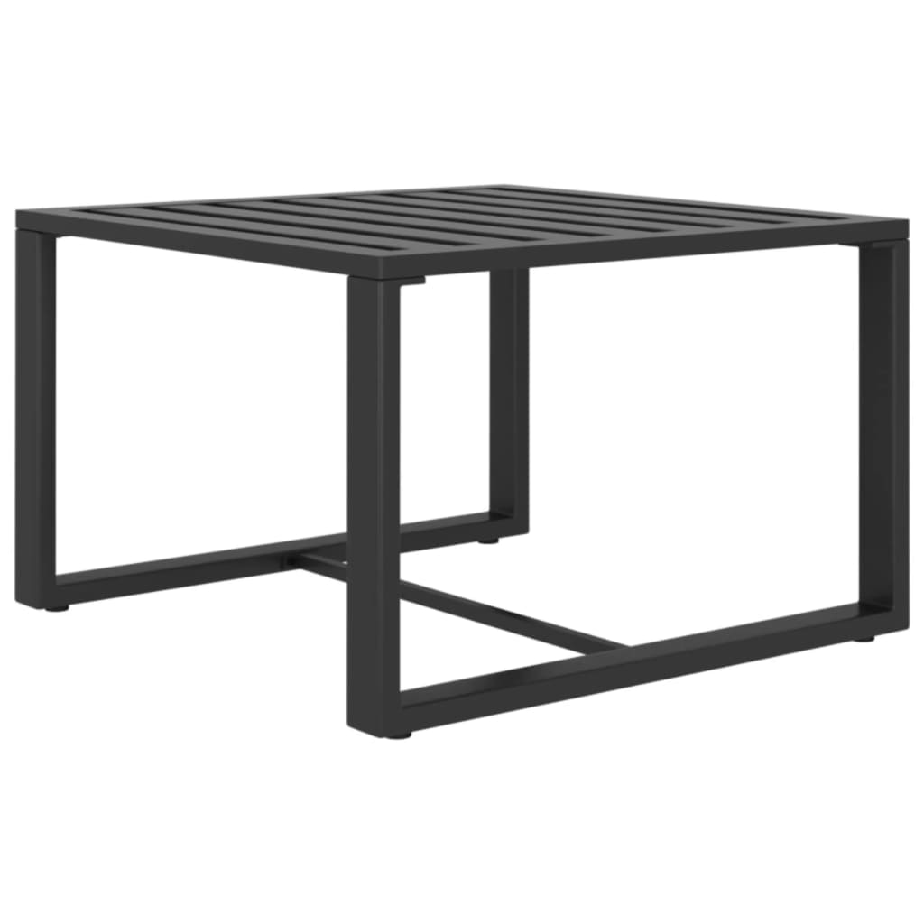 11-delige Loungeset met kussens aluminium antracietkleurig - Afbeelding 7