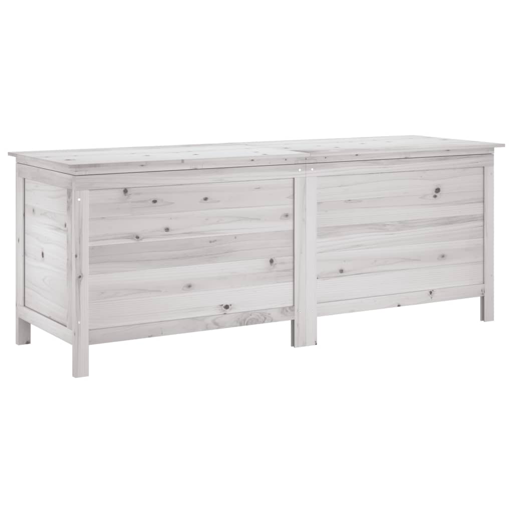 Tuinbox 150x50x56,5 cm massief vurenhout wit - Afbeelding 2