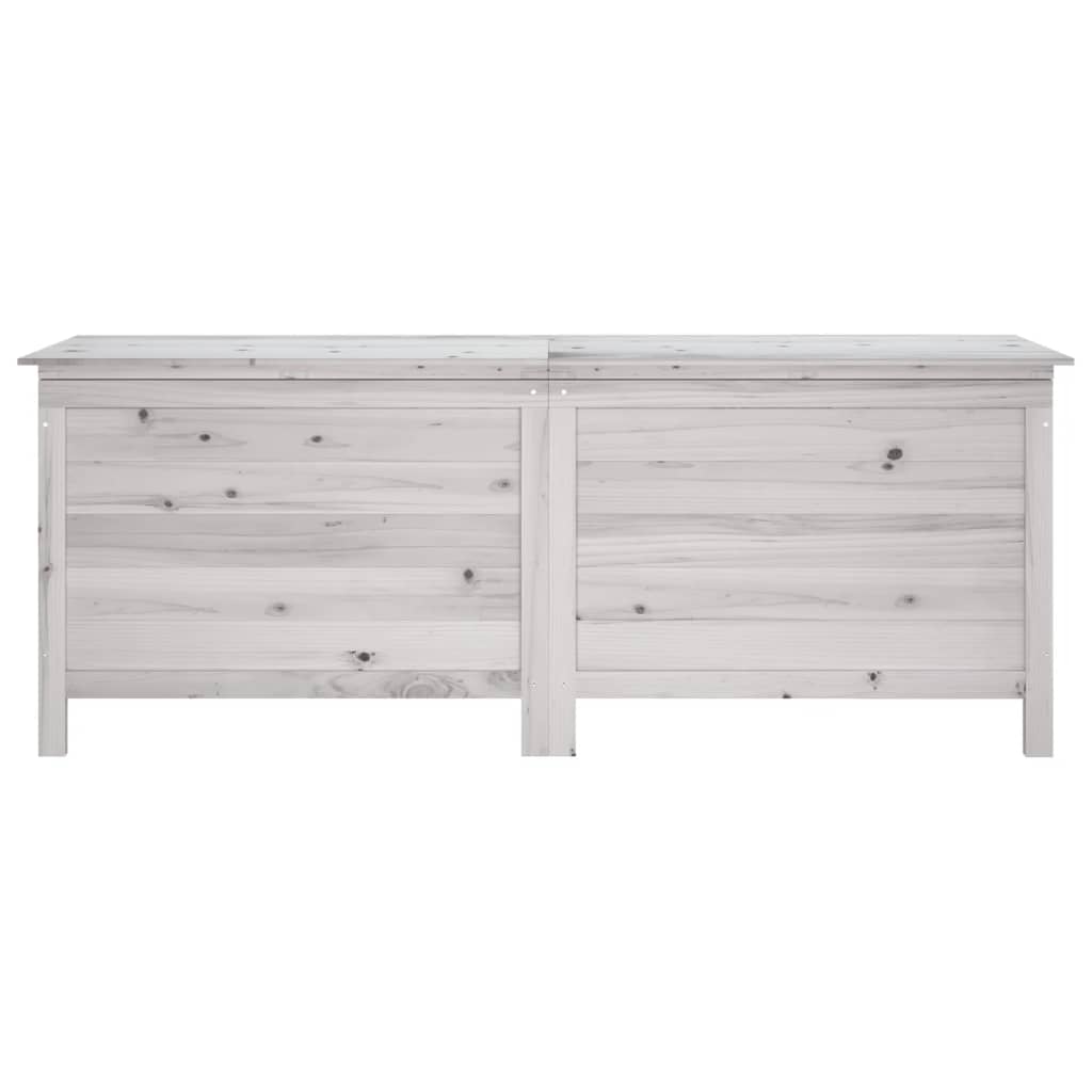 Tuinbox 150x50x56,5 cm massief vurenhout wit - Afbeelding 4