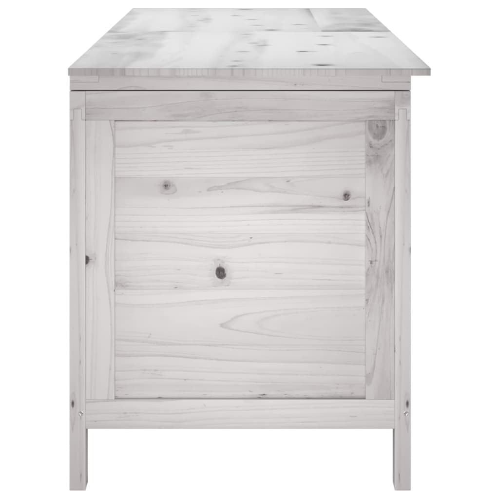 Tuinbox 150x50x56,5 cm massief vurenhout wit - Afbeelding 5