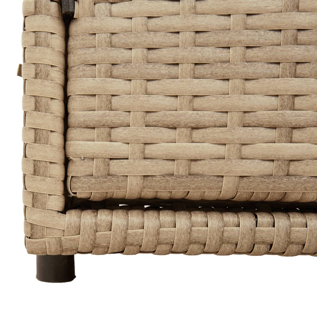Tuinkast 110x55x60,5 cm poly rattan beige - Afbeelding 10