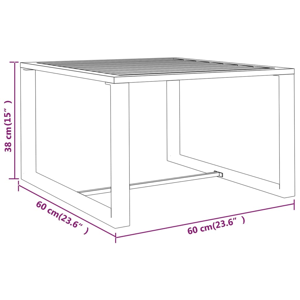 10-delige Loungeset met kussens aluminium antracietkleurig - Afbeelding 10